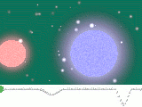 Simulación curva de luminosidad de variable eclipsante 