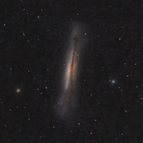 Galaxia NGC3628 en el triplete de galaxias de Leo