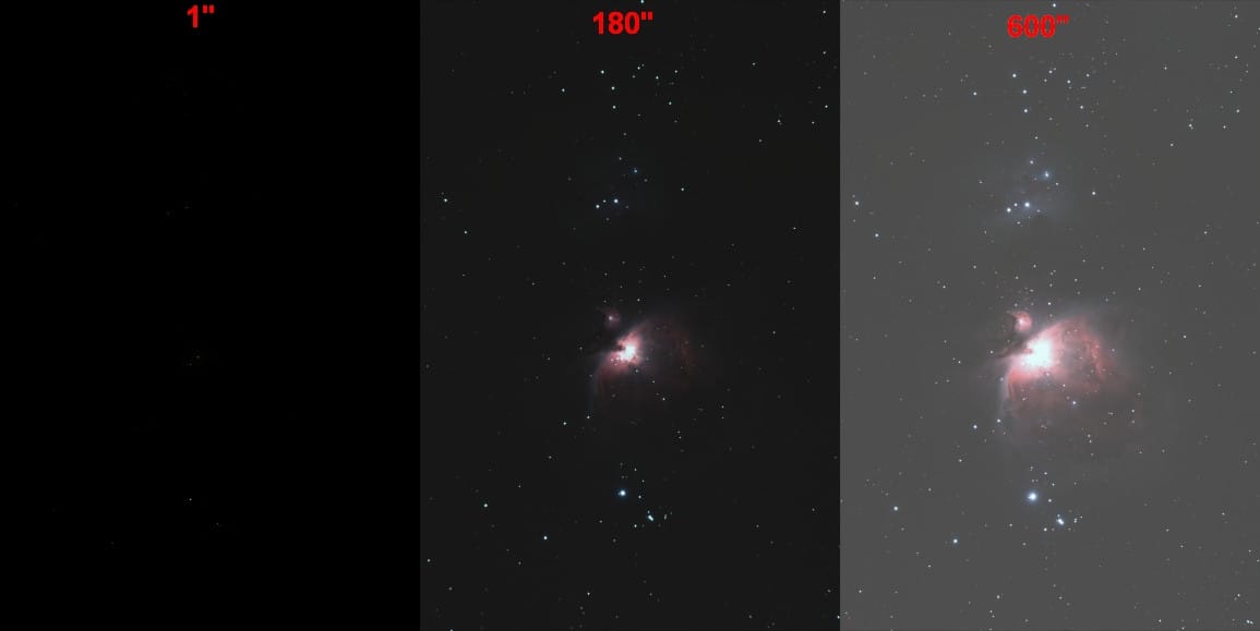 La Nebulosa de Orión como ejemplo de objeto con alto rango dinámico (HDR)