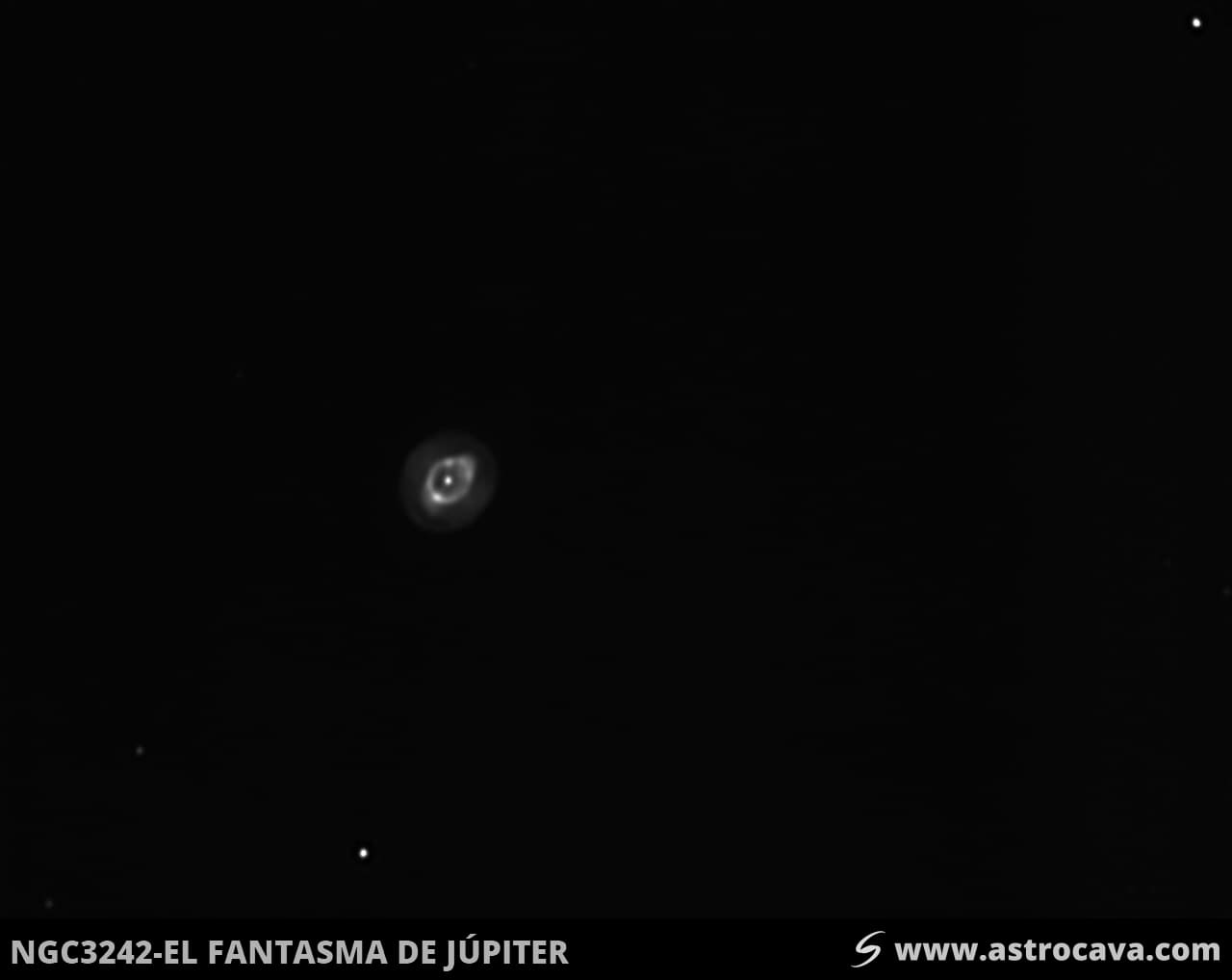 Pruebas de Lucky Imaging con el Fantasma de Júpiter - NGC3242. Integración de las mejores 500 tomas de 2" con Autostakkert