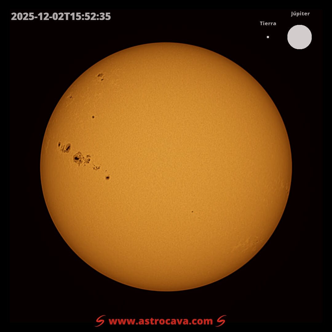Disco solar completo. Seestar S50