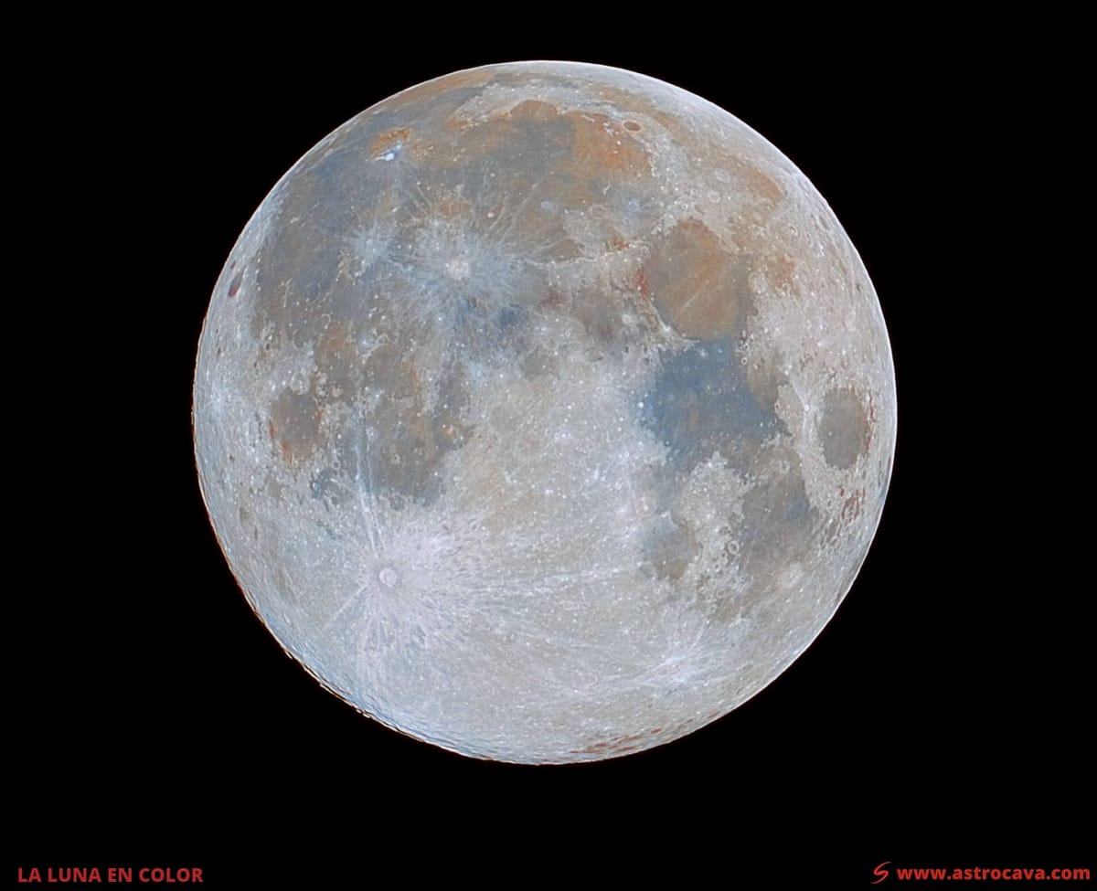 Colores en la Luna: Pistas de su composición química