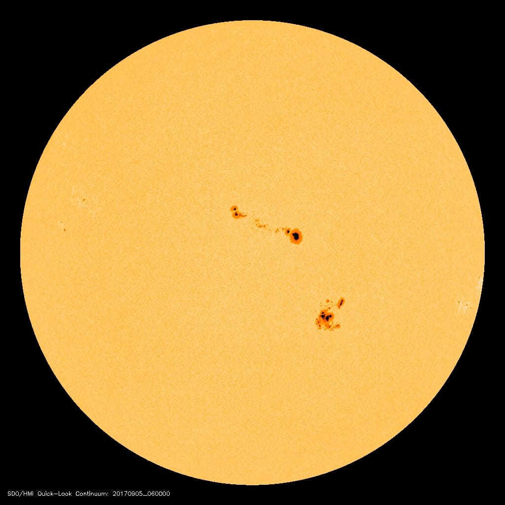 Actividad Solar del 5 de Septiembre de 2017