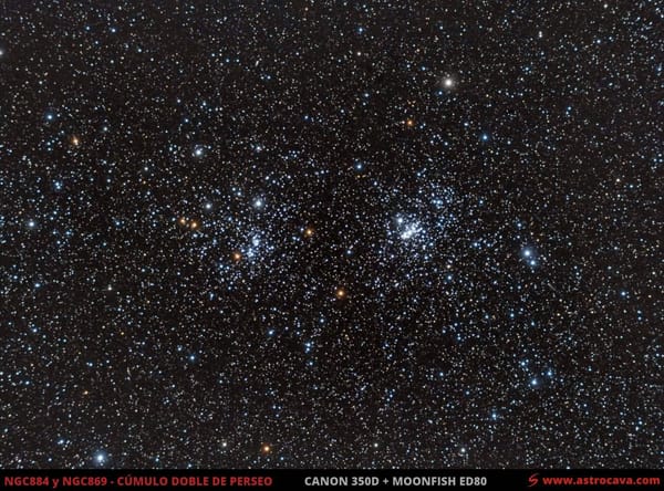 Cúmulo doble de Perseo (NGC884 y NGC869)