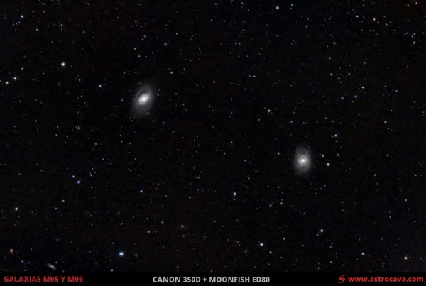 Galaxias M95 y M96 en Leo