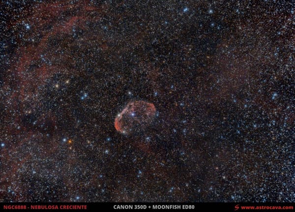 Nebulosa Creciente (NGC6888) en Cisne