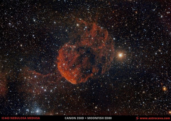 La nebulosa «Medusa» (IC443) en Géminis